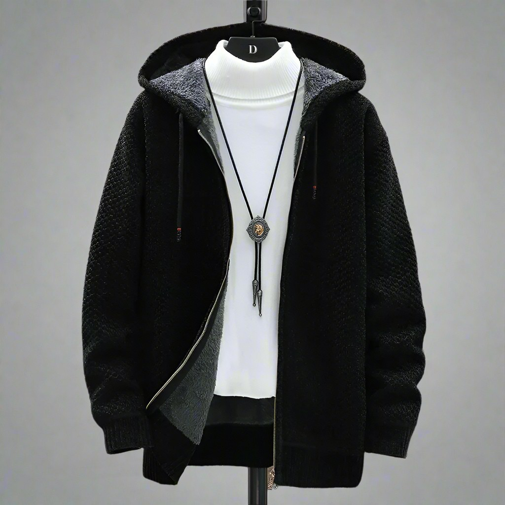 Helsinki Knitted Hoodie - Stone Beige