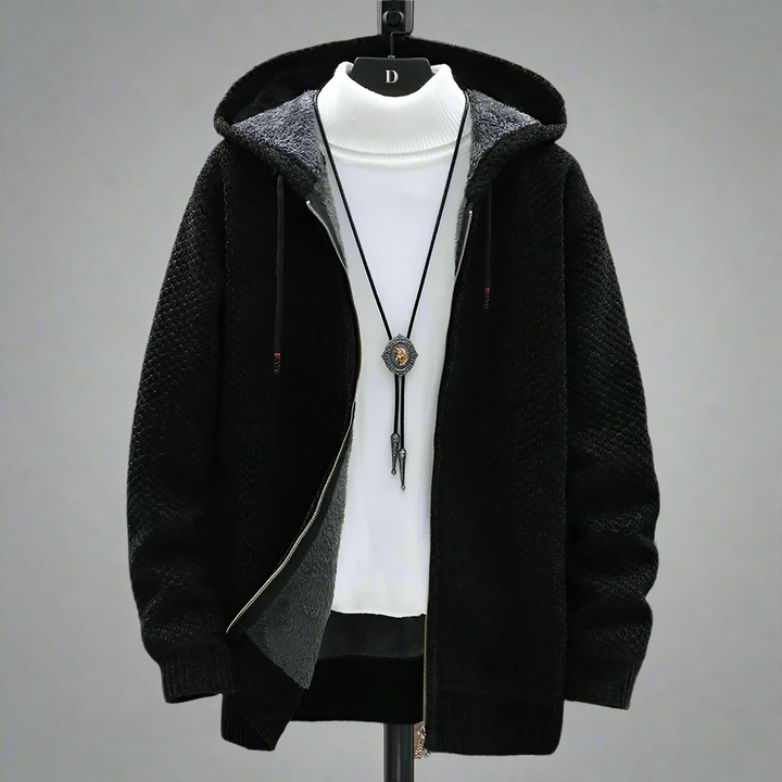 Helsinki Knitted Hoodie - Stone Beige