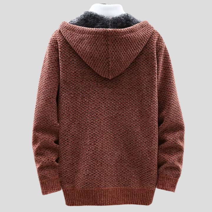 Helsinki Knitted Hoodie - Stone Beige