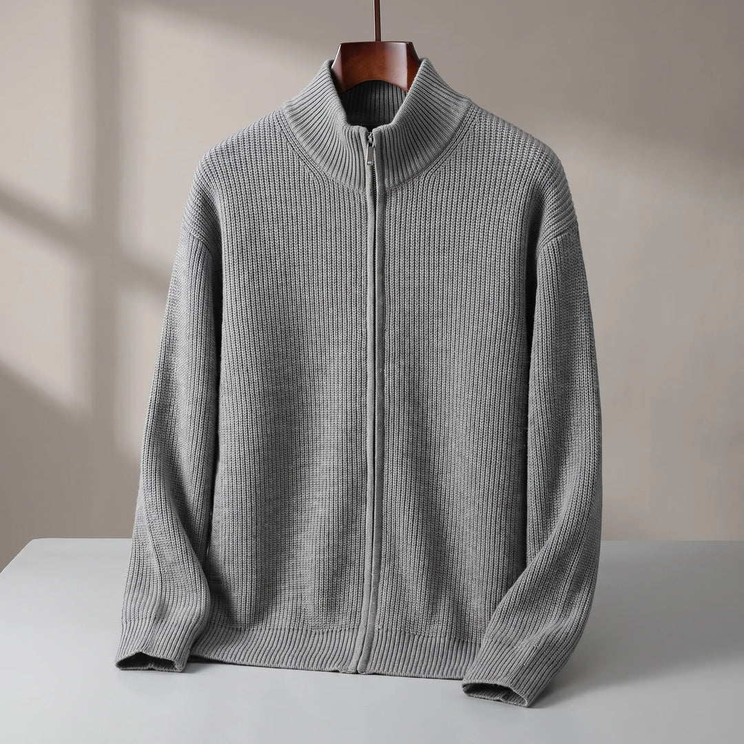 Heritage Knit Zip Cardigan