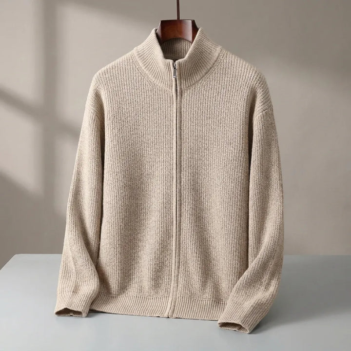 Heritage Knit Zip Cardigan