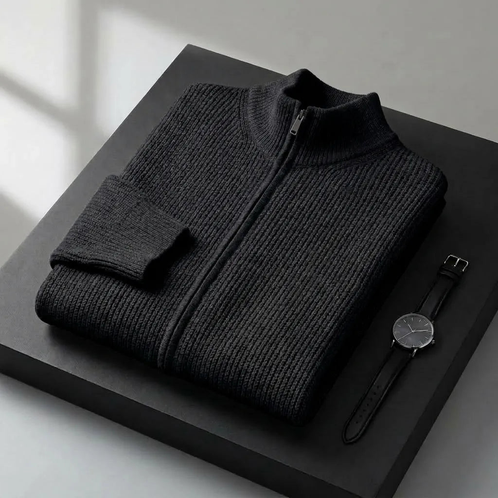 Heritage Knit Zip Cardigan