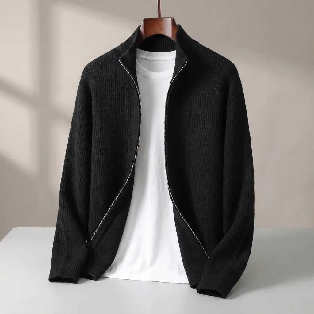 Heritage Knit Zip Cardigan