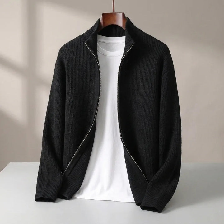 Heritage Knit Zip Cardigan