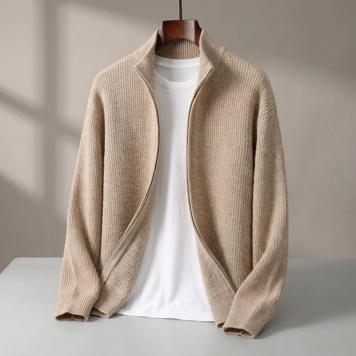 Heritage Knit Zip Cardigan