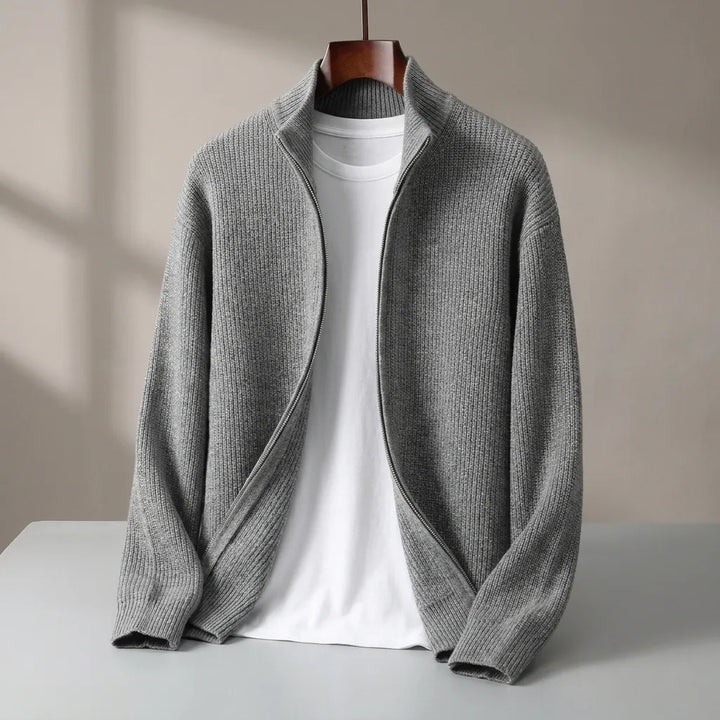 Heritage Knit Zip Cardigan