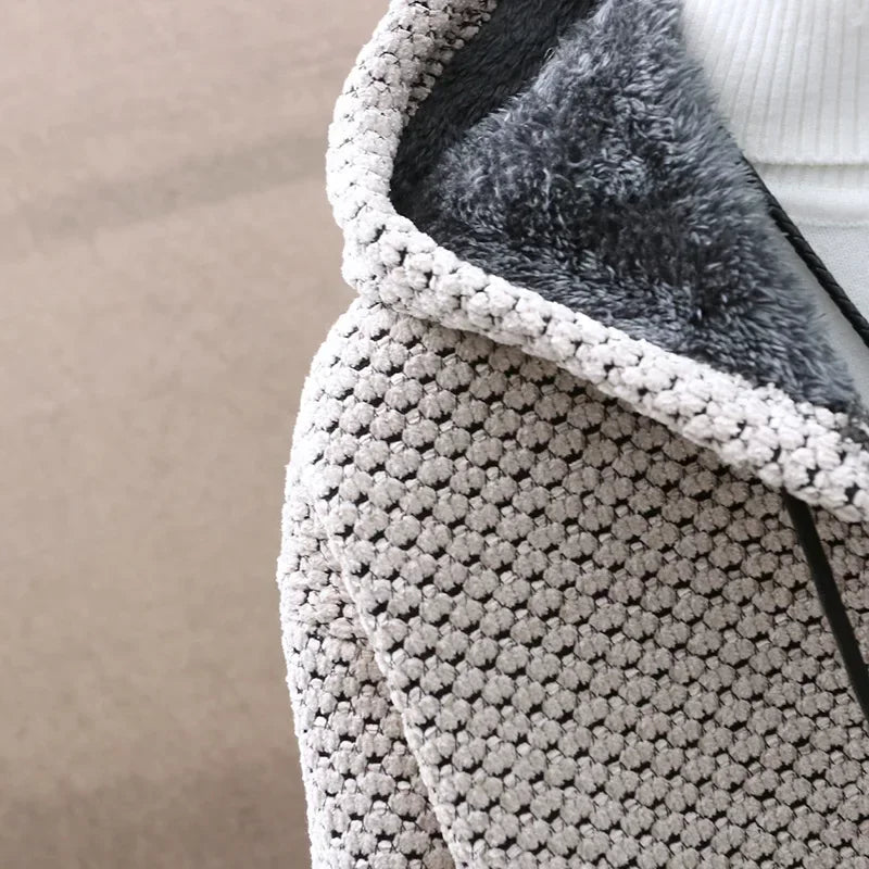 Helsinki Knitted Hoodie - Stone Beige