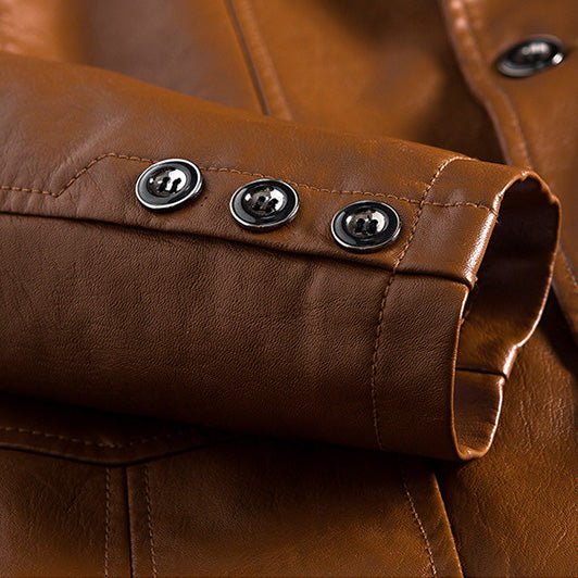 Alessandro Verdi Leather Jacket - Closeup