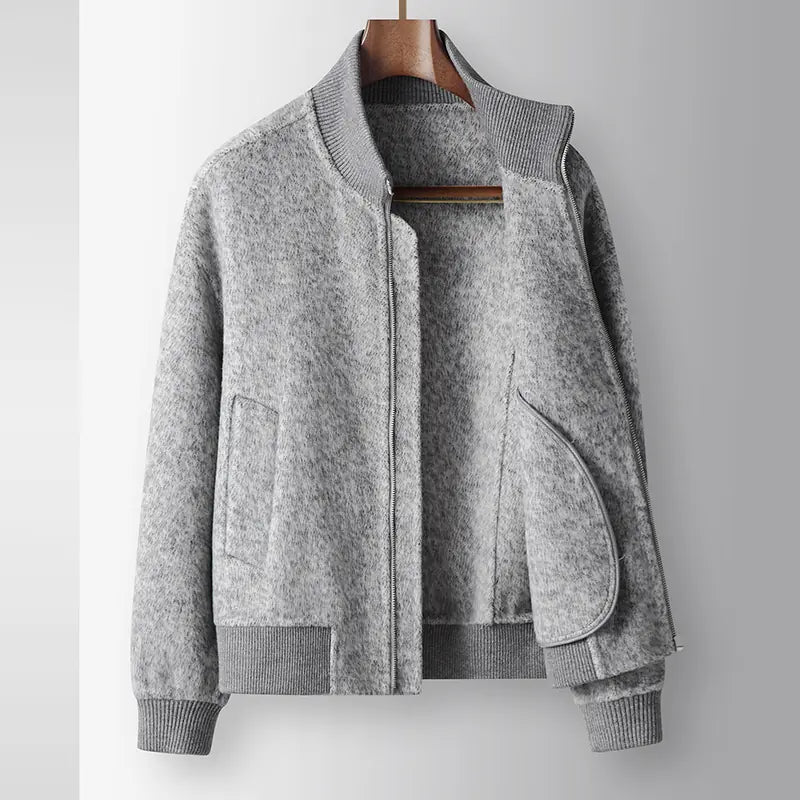 Balmoral Wool-Blend Zip Jacket open view