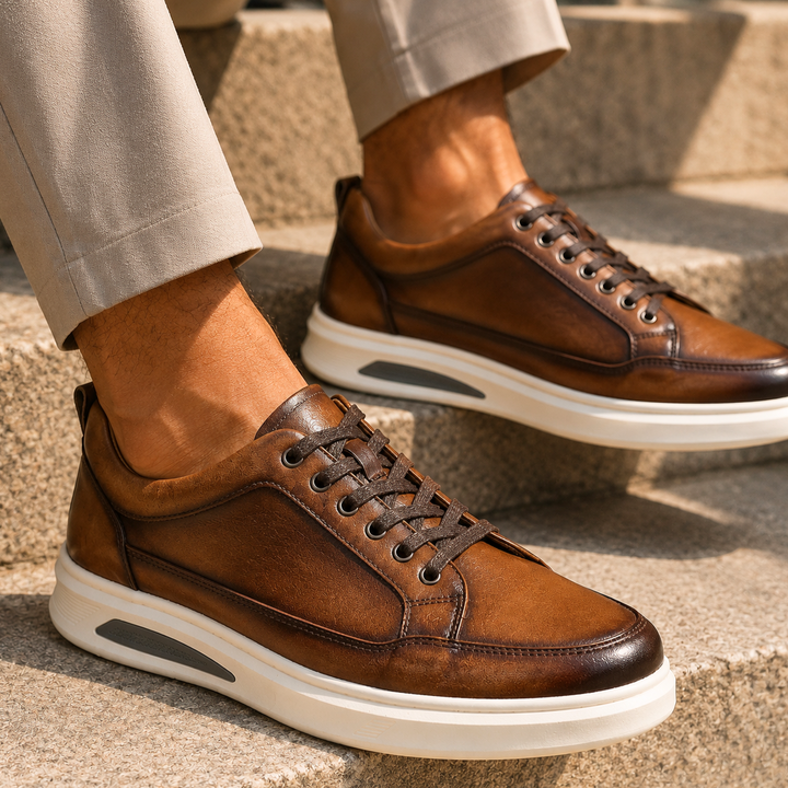 Salvatore Genuine Leather Sneakers