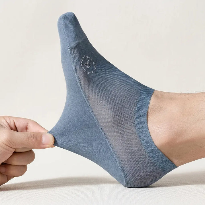 Men's reinforced no-show socks - low cut, stays on