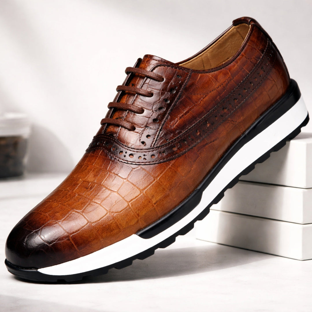 Ledbury Leather Burnished Brogues