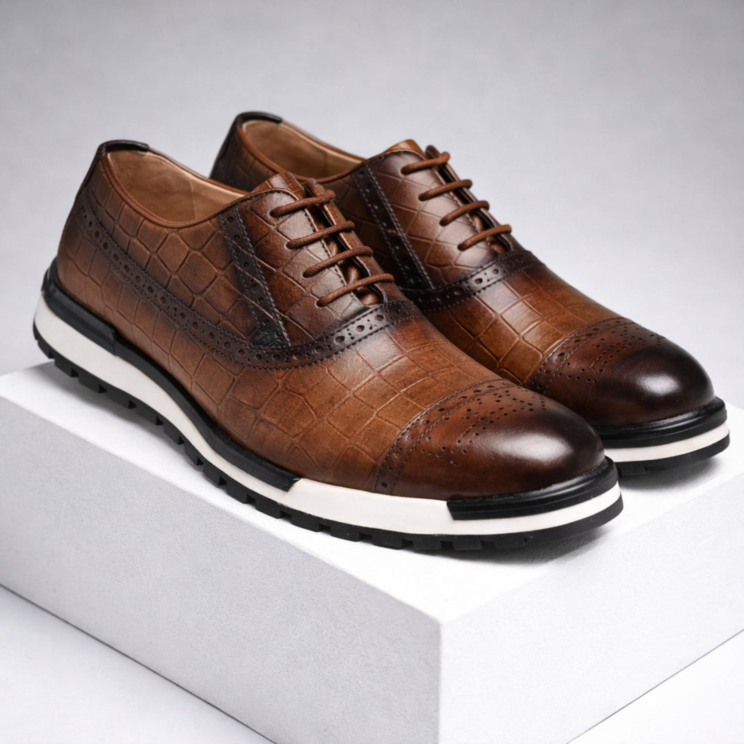 Ledbury Leather Burnished Brogues