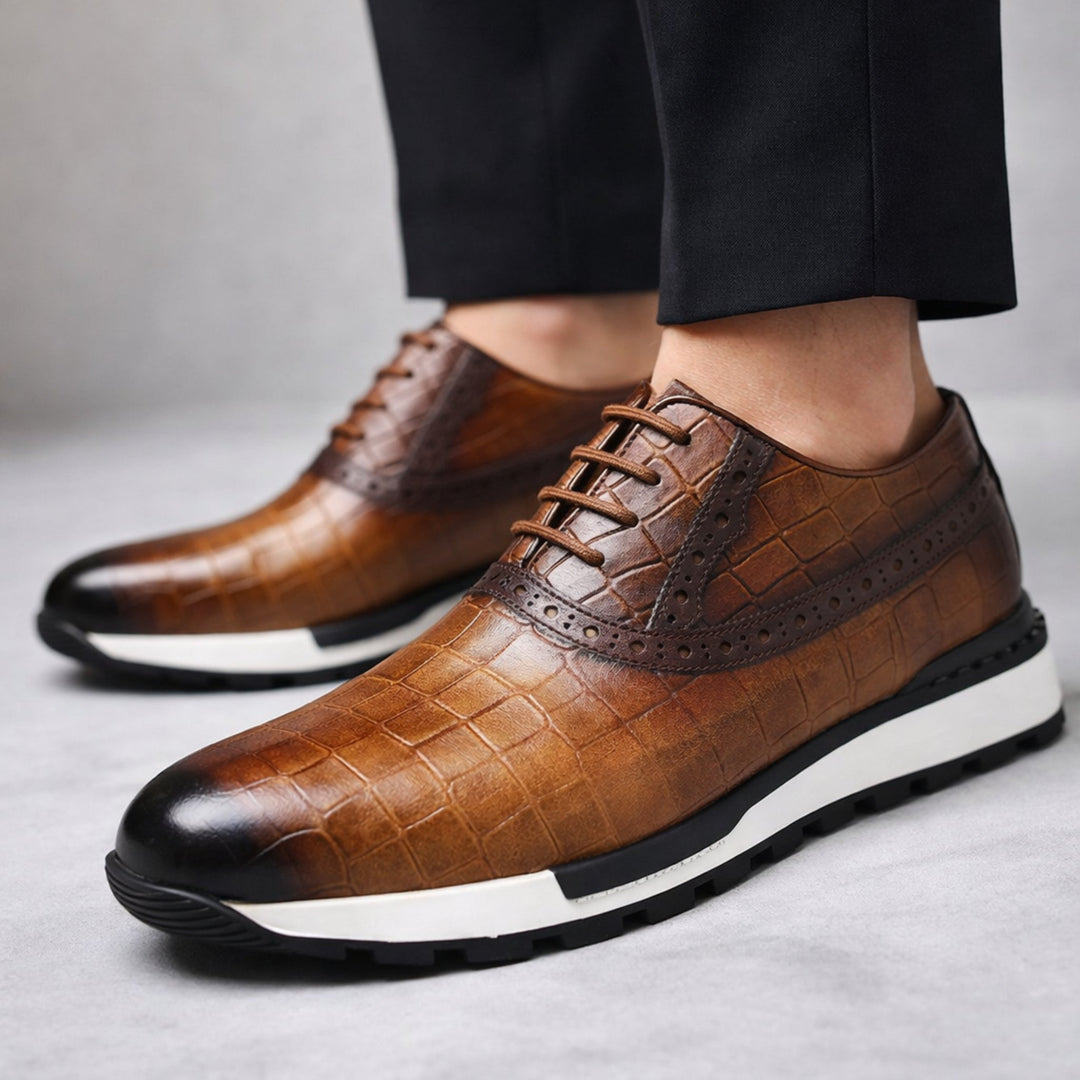 Ledbury Leather Burnished Brogues