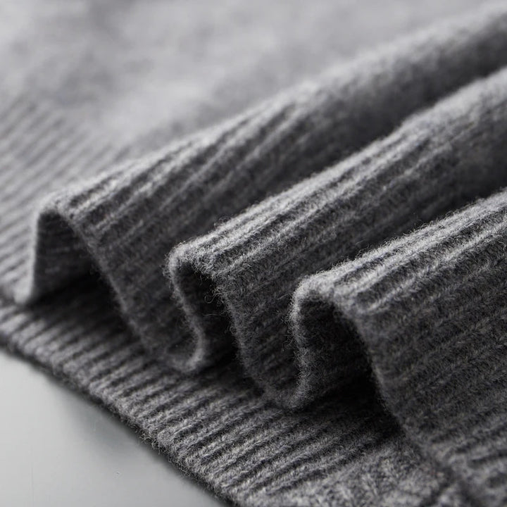 Kensington Cashmere Zip Jacket in Gray