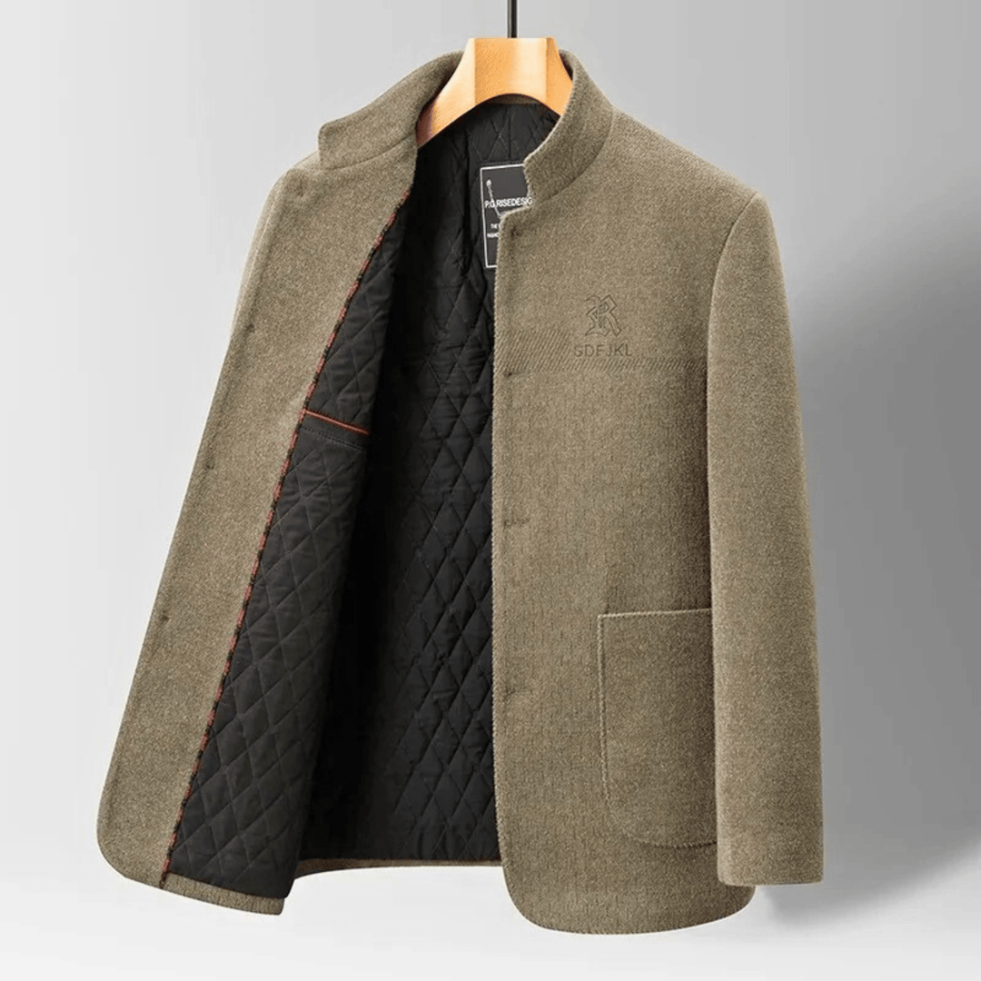Chelsea Wool Overcoat worn