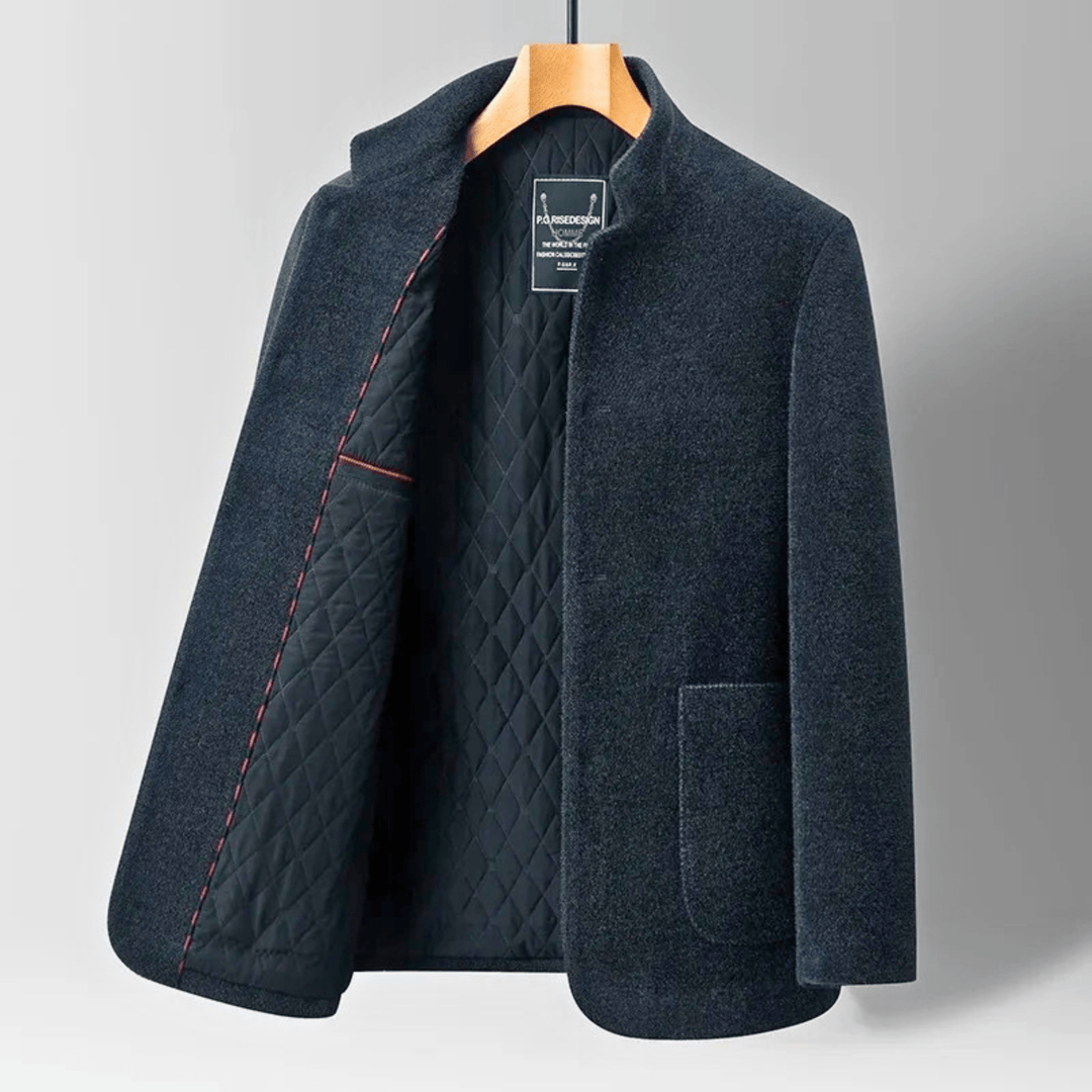 Chelsea Wool Overcoat in Midnight